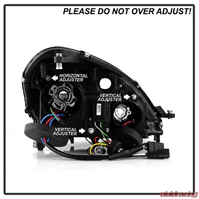 Spyder Auto Chrome DRL Projector Headlights for Mercedes Benz SLK55 AMG 2005-2010 - PRO-YD-MBSLK05-HID-DRL-C