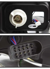 Spyder Auto Chrome DRL Projector Headlights for Mercedes Benz C63 AMG 2008-2011                                     - PRO-YD-MBW20408-DRL-C - Image 4