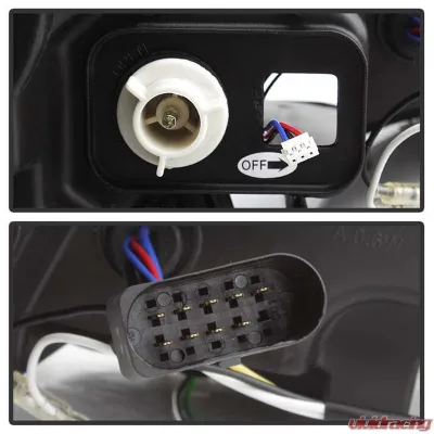 Spyder Auto Chrome DRL Projector Headlights for Mercedes Benz C63 AMG 2008-2011 - PRO-YD-MBW20408-DRL-C