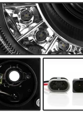 Spyder Auto DRL LED Black Projector Headlights for 2003-2006 Mercedes Benz W211 E-Class                                     - PRO-YD-MBW21103-DRL-BK - Image 4