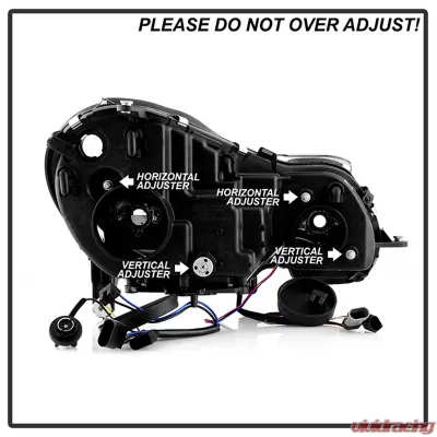 Spyder Auto DRL LED Black Projector Headlights for 2003-2006 Mercedes Benz W211 E-Class - PRO-YD-MBW21103-DRL-BK