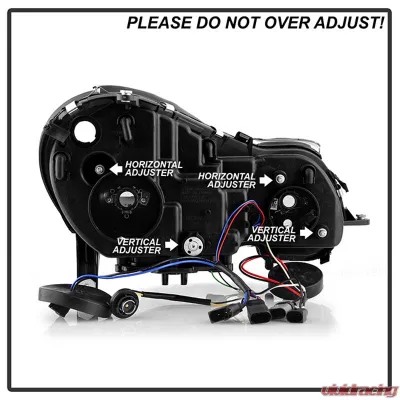 Spyder Auto DRL LED Chrome Projector Headlights for Mercedes Benz W211 E-Class 2003-2006 - PRO-YD-MBW21103-DRL-C