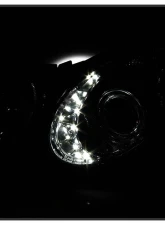 Spyder Auto DRL LED Chrome Projector Headlights for Mercedes Benz W211 E-Class 2003-2006                                     - PRO-YD-MBW21103-DRL-C - Image 8