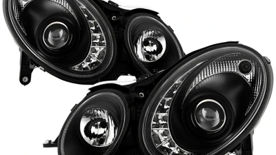 Spyder Auto Black DRL Projector Headlights for 2007-2008 Mercedes Benz E63 AMG H7                                     - PRO-YD-MBW21107-DRL-BK - Image 11