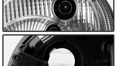 Spyder Auto DRL LED Chrome Projector Headlights for Mercedes Benz W211 E-Class 2007-2009                                     - PRO-YD-MBW21107-DRL-C - Image 5