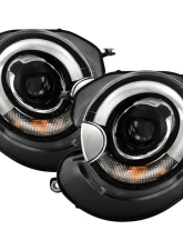 Spyder Auto Black DRL Projector Headlights for Mini Cooper S R56 2007-2013 Halogen                                     - PRO-YD-MC07-DRL-BK - Image 10