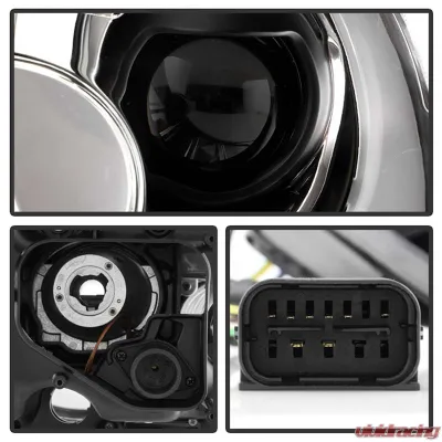 Spyder Auto Black DRL Projector Headlights for Mini Cooper S R56 2007-2013 Halogen - PRO-YD-MC07-DRL-BK