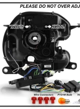 Spyder Auto Black DRL Projector Headlights for Mini Cooper S R56 2007-2013 Halogen                                     - PRO-YD-MC07-DRL-BK - Image 6