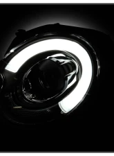 Spyder Auto Black DRL Projector Headlights for Mini Cooper S R56 2007-2013 Halogen                                     - PRO-YD-MC07-DRL-BK - Image 7