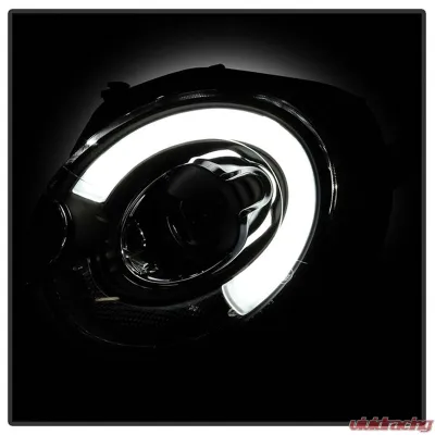 Spyder Auto Black DRL Projector Headlights for Mini Cooper S R56 2007-2013 Halogen - PRO-YD-MC07-DRL-BK