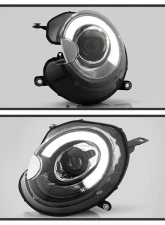 Spyder Auto Black DRL Projector Headlights for Mini Cooper S R56 2007-2013 Halogen                                     - PRO-YD-MC07-DRL-BK - Image 9