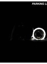 Spyder Auto Halo Black Projector Headlights for Mitsubishi Eclipse 2000-2005                                     - PRO-YD-ME00-HL-BK - Image 10