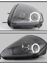 Spyder Auto Halo Black Projector Headlights for Mitsubishi Eclipse 2000-2005                                     - PRO-YD-ME00-HL-BK - Image 7