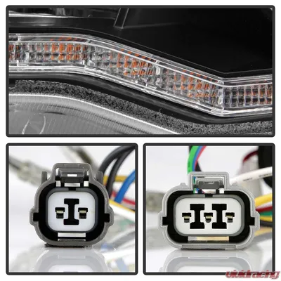 Spyder Auto Signature Projector Headlights Xenon/HID Black for Mitsubishi Lancer EVO 10 2008-2017 - PRO-YD-ML08V2HIDSI-SEQ-BK