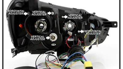 Spyder Auto Signature Projector Headlights Xenon/HID Black for Mitsubishi Lancer EVO 10 2008-2017                                     - PRO-YD-ML08V2HIDSI-SEQ-BK - Image 7