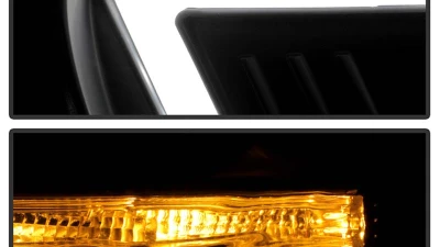 Spyder Auto Signature Projector Headlights Black Halogen for Mitsubishi Lancer EVO 10 2008-2017                                     - PRO-YD-ML08V2SI-SEQ-BK - Image 10