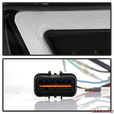 Spyder Auto Signature Projector Headlights Black Halogen for Mitsubishi Lancer EVO 10 2008-2017 - PRO-YD-ML08V2SI-SEQ-BK