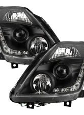 Spyder Auto Black DRL Projector Headlights with High H1 Lights Included Nissan 350Z with Xenon|HID Lights 2003-2005                                     - PRO-YD-N350Z02-HID-DRL-BK - Image 11