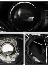 Spyder Auto Black DRL Projector Headlights with High H1 Lights Included Nissan 350Z with Xenon|HID Lights 2003-2005                                     - PRO-YD-N350Z02-HID-DRL-BK - Image 3