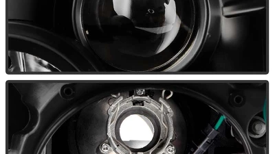 Spyder Auto Black DRL Projector Headlights with HID Lights for Nissan 350Z 1996-2008                                     - PRO-YD-N350Z06-HID-DRL-BK - Image 3