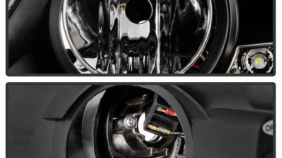 Spyder Auto Black DRL Projector Headlights with HID Lights for Nissan 350Z 1996-2008                                     - PRO-YD-N350Z06-HID-DRL-BK - Image 4