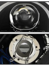 Spyder Auto Projector Headlights DRL LED Black for Porsche 987 Boxster Cayman 2005-2008                                     - PRO-YD-P98705-HID-DRL-BK - Image 3