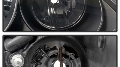 Spyder Auto Black LED DRL Projector Headlights for Porsche 955 Cayenne 2002-2007                                     - PRO-YD-PCAY03-HID-DRL-BK - Image 4