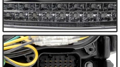 Spyder Auto Black LED DRL Projector Headlights for Porsche 955 Cayenne 2002-2007                                     - PRO-YD-PCAY03-HID-DRL-BK - Image 5