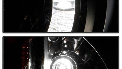 Spyder Auto Black LED Halo Projector Headlights for Pontiac Grand Am 1999-2004, H1/9006                                     - PRO-YD-PGAM99-HL-BK - Image 10