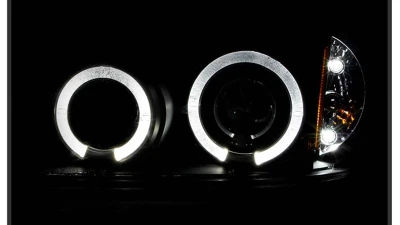 Spyder Auto Black LED Halo Projector Headlights for Pontiac Grand Am 1999-2004, H1/9006                                     - PRO-YD-PGAM99-HL-BK - Image 11