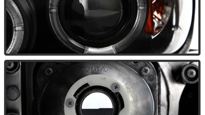 Spyder Auto Black LED Halo Projector Headlights for Pontiac Grand Am 1999-2004, H1/9006                                     - PRO-YD-PGAM99-HL-BK - Image 3