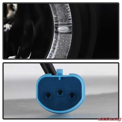 Spyder Auto Black LED Halo Projector Headlights for Pontiac Grand Am 1999-2004, H1/9006 - PRO-YD-PGAM99-HL-BK