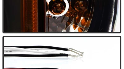 Spyder Auto Black LED Halo Projector Headlights for Pontiac Grand Am 1999-2004, H1/9006                                     - PRO-YD-PGAM99-HL-BK - Image 5