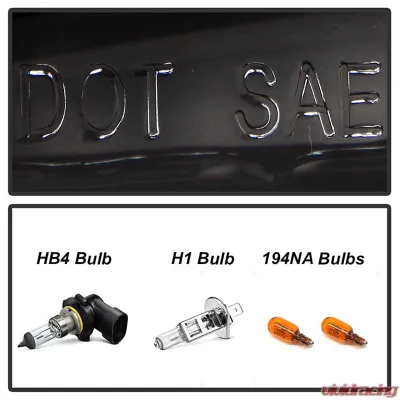 Spyder Auto Black LED Halo Projector Headlights for Pontiac Grand Am 1999-2004, H1/9006 - PRO-YD-PGAM99-HL-BK