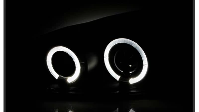 Spyder Auto Black LED Halo Projector Headlights for Pontiac Grand Am 1999-2004, H1/9006                                     - PRO-YD-PGAM99-HL-BK - Image 9