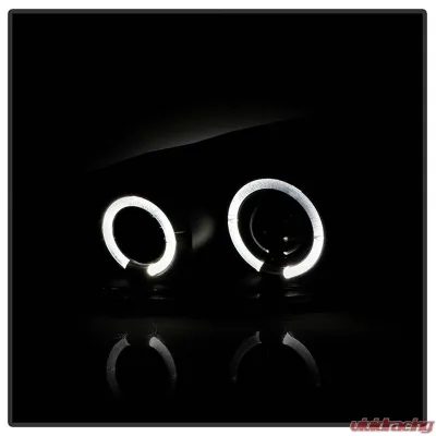Spyder Auto Black LED Halo Projector Headlights for Pontiac Grand Am 1999-2004, H1/9006 - PRO-YD-PGAM99-HL-BK