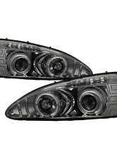 Spyder Auto Smoke LED Halo Projector Headlights for Pontiac Grand Prix 2004-2008                                     - PRO-YD-PGP04-HL-SMC - Image 11