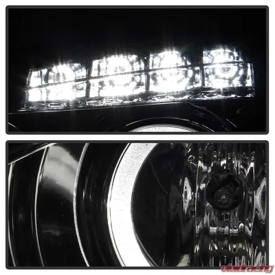 Spyder Auto Smoke LED Halo Projector Headlights for Pontiac Grand Prix 2004-2008 - PRO-YD-PGP04-HL-SMC
