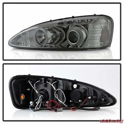Spyder Auto Smoke LED Halo Projector Headlights for Pontiac Grand Prix 2004-2008 - PRO-YD-PGP04-HL-SMC