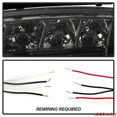 Spyder Auto Smoke LED Halo Projector Headlights for Pontiac Grand Prix 2004-2008 - PRO-YD-PGP04-HL-SMC