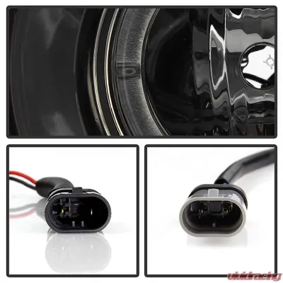 Spyder Auto Smoke LED Halo Projector Headlights for Pontiac Grand Prix 2004-2008 - PRO-YD-PGP04-HL-SMC
