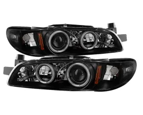 Spyder Auto Black 1-Piece CCFL Halo Projector Headlights for Pontiac Grand Prix 1997-2003
