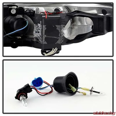 Spyder Auto Black 1-Piece CCFL Halo Projector Headlights for Pontiac Grand Prix 1997-2003 - PRO-YD-PGP97-1PC-CCFL-BK