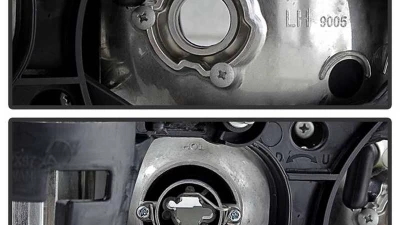 Spyder Auto Black 1-Piece CCFL Halo Projector Headlights for Pontiac Grand Prix 1997-2003                                     - PRO-YD-PGP97-1PC-CCFL-BK - Image 5