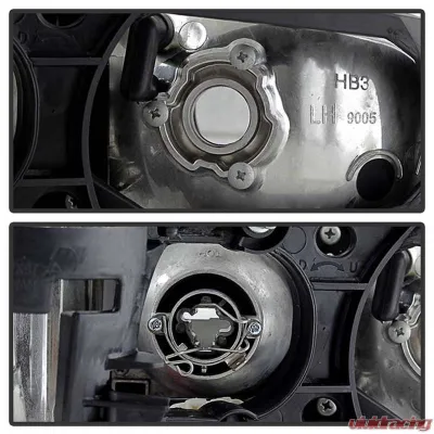 Spyder Auto Black 1-Piece CCFL Halo Projector Headlights for Pontiac Grand Prix 1997-2003 - PRO-YD-PGP97-1PC-CCFL-BK