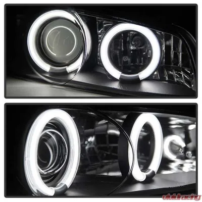 Spyder Auto Black 1-Piece CCFL Halo Projector Headlights for Pontiac Grand Prix 1997-2003 - PRO-YD-PGP97-1PC-CCFL-BK
