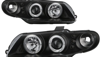 Spyder Auto Halo LED Black Projector Headlights for Pontiac GTO 2004-2006                                     - PRO-YD-PGTO04-HL-BK - Image 10