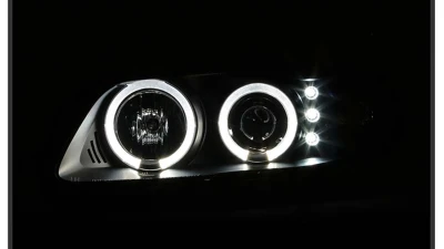 Spyder Auto Halo LED Black Projector Headlights for Pontiac GTO 2004-2006                                     - PRO-YD-PGTO04-HL-BK - Image 10