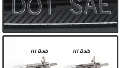 Spyder Auto Halo LED Black Projector Headlights for Pontiac GTO 2004-2006                                     - PRO-YD-PGTO04-HL-BK - Image 6