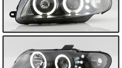 Spyder Auto Halo LED Black Projector Headlights for Pontiac GTO 2004-2006                                     - PRO-YD-PGTO04-HL-BK - Image 7